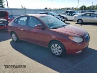 2008 Hyundai Elantra GLS with VIN KMHDU46D88U501791, listed as a Copart auction lot 85489055 with 232,185 mi miles and Salvage title. Bid and sale history available at DreamBid. Image 4.