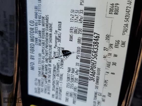 ✅ 2016 Ford Fusion SE • VIN: 3FA6P0H75GR338467 • Lot: 82615204. Wystawiony na Copart z przebiegiem 197 319 mil. Bezpłatny archiwum sprzedaży aukcyjnych z USA i szczegółowy raport historii pojazdu na DreamBid. Zdjęcie 13.