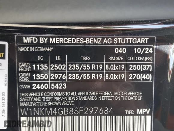 ✅ 2025 Mercedes-Benz GLC 300 • VIN: W1NKM4GB8SF297684 • Lot: 61268055. Listed on Copart with 6,331 mi. Free auction sales archive from the USA and detailed vehicle history report at DreamBid. Image 13.