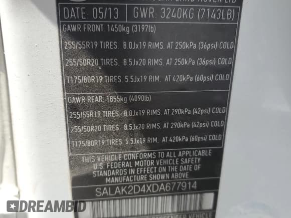 ✅ 2013 Land Rover LR4 Lux • VIN: SALAK2D4XDA677914 • Lot: 63267665. Wystawiony na Copart z przebiegiem 144 094 mil. Bezpłatny archiwum sprzedaży aukcyjnych z USA i szczegółowy raport historii pojazdu na DreamBid. Zdjęcie 13.