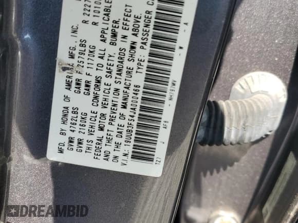 ✅ 2018 Acura TLX Technology • VIN: 19UUB3F54JA000466 • Lot: 66182875. Listed on Copart with 180,162 mi. Free auction sales archive from the USA and detailed vehicle history report at DreamBid. Image 12.