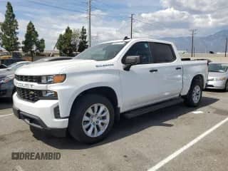 2021 Chevrolet Silverado 1500 Custom with VIN 3GCPWBEK7MG311123, listed as a Copart auction lot 80922115 with 42,328 mi miles and Salvage title. Bid and sale history available at DreamBid. Image 1.