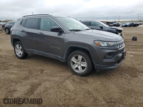 ✅ 2022 Jeep Compass Latitude • VIN: 3C4NJDBB8NT153681 • Lot: 86448755. Listed on Copart with 45,535 mi. Free auction sales archive from the USA and detailed vehicle history report at DreamBid. Image 4.