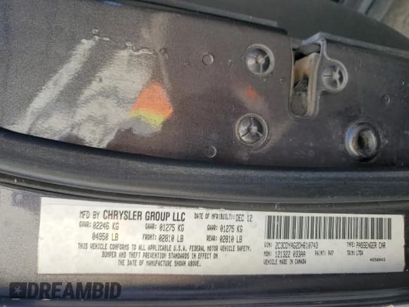 ✅ 2013 Dodge Challenger SXT • VIN: 2C3CDYAG2DH610743 • Lot: 86711964. Wystawiony na Copart z przebiegiem 186 578 mil. Bezpłatny archiwum sprzedaży aukcyjnych z USA i szczegółowy raport historii pojazdu na DreamBid. Zdjęcie 12.