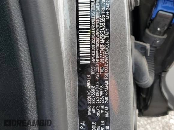 2024 Dodge Hornet GT z VIN ZACNDFAN5R3A39396, wystawiony jako Copart lot #50241965 z przebiegiem 1 993 mil mil oraz Szkoda całkowita • Salvage title. Historia ofert i sprzedaży dostępna na DreamBid. Obrazek 12.