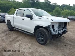 ✅ 2024 Chevrolet Silverado 1500 Custom • VIN: 1GCPDBEK4RZ156303 • Lot: 42878835. Listed on IAAI with 37,959 mi. Free auction sales archive from the USA and detailed vehicle history report at DreamBid. Image 1.