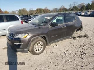 ✅ 2020 Jeep Compass Sport • VIN: 3C4NJCAB3LT169585 • Lot: 91119115. Listed on Copart with 136,293 mi. Free auction sales archive from the USA and detailed vehicle history report at DreamBid. Image 1.