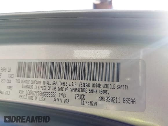 ✅ 2017 Ram 1500 Rebel • VIN: 1C6RR7YT0HS689582 • Lot: 43648795. Wystawiony na IAAI z przebiegiem 123 146 mil. Bezpłatny archiwum sprzedaży aukcyjnych z USA i szczegółowy raport historii pojazdu na DreamBid. Zdjęcie 9.
