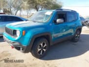 ✅ 2021 Jeep Renegade Trailhawk • VIN: ZACNJDC17MPN23592 • Lot: 41140001. Listed on IAAI with 19,224 mi. Free auction sales archive from the USA and detailed vehicle history report at DreamBid. Image 2.