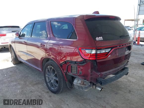 ✅ 2017 Dodge Durango GT • VIN: 1C4RDHDG5HC703315 • Lot: 42689532. Wystawiony na IAAI z przebiegiem 110 113 mil. Bezpłatny archiwum sprzedaży aukcyjnych z USA i szczegółowy raport historii pojazdu na DreamBid. Zdjęcie 3.