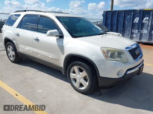 ✅ 2008 GMC Acadia SLT1 • VIN: 1GKER23768J296619 • Лот: 43271627. Опубликован ранее на IAAI с пробегом 281 101 миль. Бесплатный доступ к архиву аукционных продаж из США и подробный отчёт об истории автомобиля на DreamBid. Изображение 1.