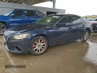 ✅ 2015 Mazda 6 i Sport • VIN: JM1GJ1U50F1180820 • Lot: 96244295. Listed on Copart with 156,896 mi. Free auction sales archive from the USA and detailed vehicle history report at DreamBid. Image 1.