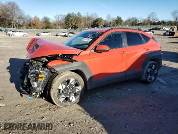 2024 Hyundai Kona SEL with VIN KM8HC3AB9RU070464, listed as a Copart auction lot 84552484 with 17,660 mi miles and Salvage title. Bid and sale history available at DreamBid. Image 1.
