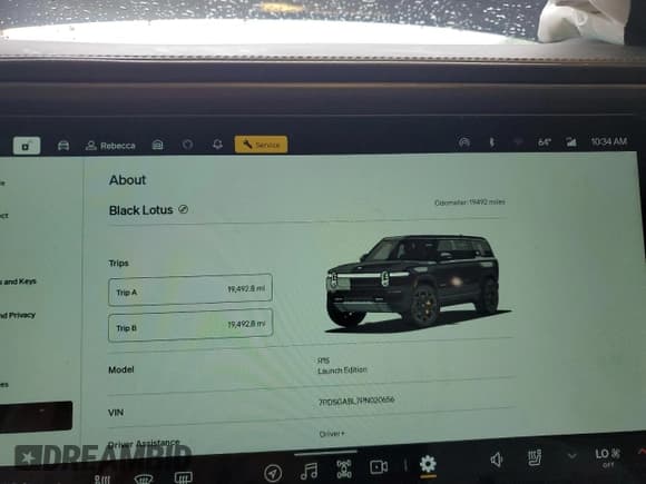 ✅ 2023 Rivian R1S Launch Edition • VIN: 7PDSGABL7PN020656 • Лот: 56148765. Опубликован ранее на Copart с пробегом 19 492 миль. Бесплатный доступ к архиву аукционных продаж из США и подробный отчёт об истории автомобиля на DreamBid. Изображение 9.