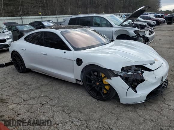 ✅ 2020 Porsche Taycan Turbo • VIN: WP0AC2Y18LSA72290 • Lot: 47388655. Listed on Copart with 9,104 mi. Free auction sales archive from the USA and detailed vehicle history report at DreamBid. Image 4.