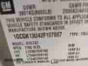 2002 Chevrolet Silverado 1500HD LS with VIN 1GCGK13U42F107887, listed as a IAAI auction lot 42772154 with 102,596 mi miles and . Bid and sale history available at DreamBid. Image 9.