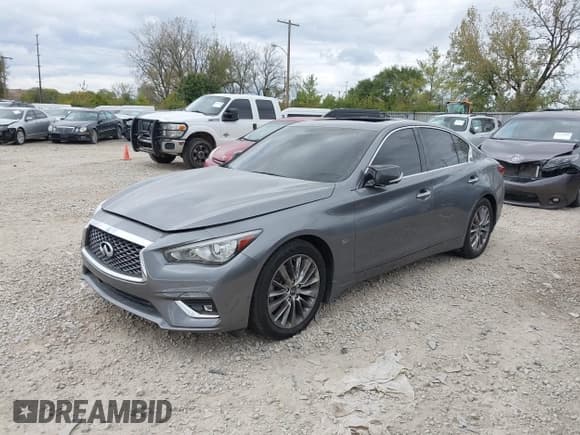 ✅ 2020 Infiniti Q50 Luxe • VIN: JN1EV7AR1LM251008 • Lot: 43522393. Listed on IAAI with 68,598 mi. Free auction sales archive from the USA and detailed vehicle history report at DreamBid. Image 2.