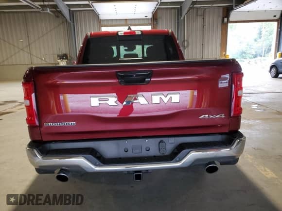 2025 Ram 1500 Big Horn z VIN 1C6SRFFP5SN604825, wystawiony jako Copart lot #80315675 z przebiegiem 4 204 mil mil oraz Szkoda całkowita • Salvage title. Historia ofert i sprzedaży dostępna na DreamBid. Obrazek 6.