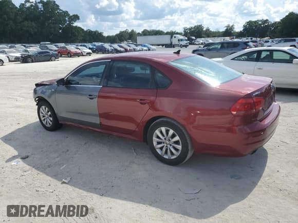 ✅ 2015 Volkswagen Passat Limited Edition • VIN: 1VWAT7A3XFC041107 • Lot: 62080525. Listed on Copart with 125,646 mi. Free auction sales archive from the USA and detailed vehicle history report at DreamBid. Image 2.