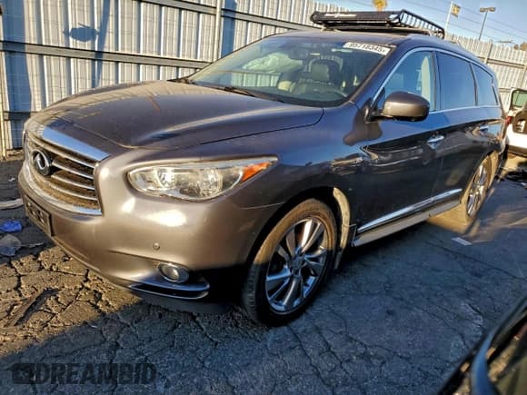 ✅ 2014 Infiniti QX60 • VIN: 5N1AL0MNXEC524906 • Lot: 95718345. Wystawiony na Copart z przebiegiem 112 134 mil. Bezpłatny archiwum sprzedaży aukcyjnych z USA i szczegółowy raport historii pojazdu na DreamBid. Zdjęcie 1.