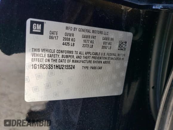 ✅ 2017 Chevrolet Volt LT • VIN: 1G1RC6S51HU215524 • Lot: 65440053. Wystawiony na Copart z przebiegiem 83 717 mil. Bezpłatny archiwum sprzedaży aukcyjnych z USA i szczegółowy raport historii pojazdu na DreamBid. Zdjęcie 14.