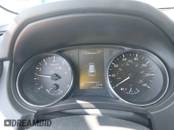 ✅ 2017 Nissan Rogue S • VIN: 5N1AT2MT8HC839220 • Lot: 43158170. Listed on IAAI with 65,009 mi. Free auction sales archive from the USA and detailed vehicle history report at DreamBid. Image 7.