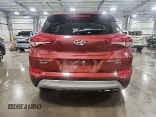 2018 Hyundai Tucson Limited z VIN KM8J3CA23JU831382, wystawiony jako Copart lot #81015585 z przebiegiem 214 735 mil mil oraz Szkoda całkowita • Salvage title. Historia ofert i sprzedaży dostępna na DreamBid. Obrazek 6.
