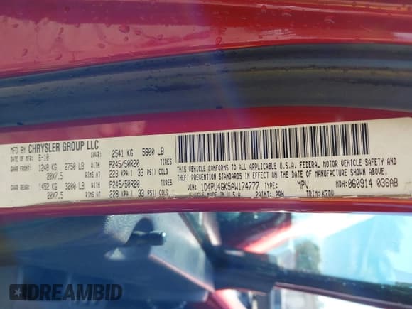 ✅ 2010 Dodge Nitro Heat • VIN: 1D4PU4GK5AW174777 • Lot: 42290362. Listed on IAAI with 165,537 mi. Free auction sales archive from the USA and detailed vehicle history report at DreamBid. Image 9.