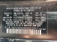 ✅ 2011 Hyundai Santa Fe Limited • VIN: 5XYZHDAG6BG033407 • Lot: 44275095. Listed on Copart with 162,090 mi. Free auction sales archive from the USA and detailed vehicle history report at DreamBid. Image 13.