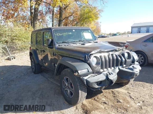 ✅ 2018 Jeep Wrangler Unlimited Sport S • VIN: 1C4HJXDN5JW295108 • Lot: 43622535. Wystawiony na IAAI z przebiegiem 153 671 mil. Bezpłatny archiwum sprzedaży aukcyjnych z USA i szczegółowy raport historii pojazdu na DreamBid. Zdjęcie 1.