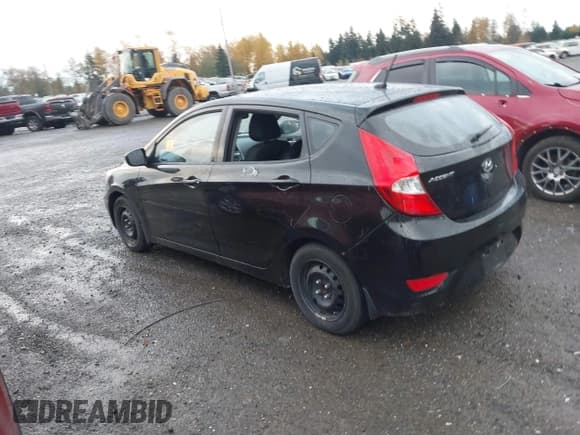 ✅ 2013 Hyundai Accent GS • VIN: KMHCT5AE5DU109012 • Lot: 43642387. Listed on IAAI with 190,834 mi. Free auction sales archive from the USA and detailed vehicle history report at DreamBid. Image 3.