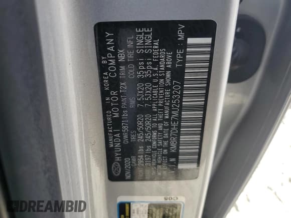 ✅ 2021 Hyundai Palisade Calligraphy • VIN: KM8R7DHE7MU253207 • Лот: 70182894. Опубликован ранее на Copart с пробегом 88 700 миль. Бесплатный доступ к архиву аукционных продаж из США и подробный отчёт об истории автомобиля на DreamBid. Изображение 13.