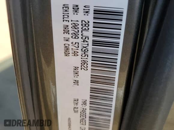 2009 Dodge Challenger R/T z VIN 2B3LJ54TX9H510622, wystawiony jako Copart lot #67607824 z przebiegiem Nie podano mil oraz Szkoda całkowita • Salvage title. Historia ofert i sprzedaży dostępna na DreamBid. Obrazek 12.