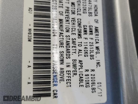 ✅ 2017 Honda Accord Touring • VIN: 1HGCT2B09HA003404 • Lot: 84947545. Wystawiony na Copart z przebiegiem 122 673 mil. Bezpłatny archiwum sprzedaży aukcyjnych z USA i szczegółowy raport historii pojazdu na DreamBid. Zdjęcie 12.