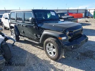 ✅ 2020 Jeep Wrangler Unlimited Sport S • VIN: 1C4HJXDN1LW230386 • Lot: 43690360. Listed on IAAI with 116,585 mi. Free auction sales archive from the USA and detailed vehicle history report at DreamBid. Image 1.