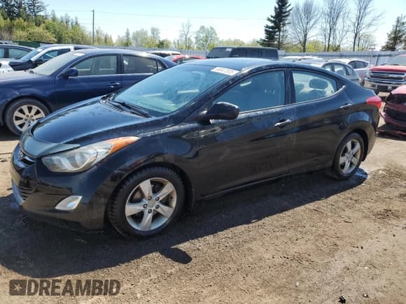✅ 2012 Hyundai Elantra GLS • VIN: 5NPDH4AEXCH096772 • Lot: 56947835. Listed on Copart with 224,793 mi. Free auction sales archive from the USA and detailed vehicle history report at DreamBid. Image 1.