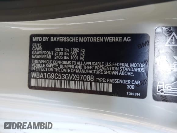 ✅ 2016 BMW 2 Series 228i xDrive • VIN: WBA1G9C53GVX97088 • Lot: 41617710. Listed on IAAI with 72,978 mi. Free auction sales archive from the USA and detailed vehicle history report at DreamBid. Image 9.