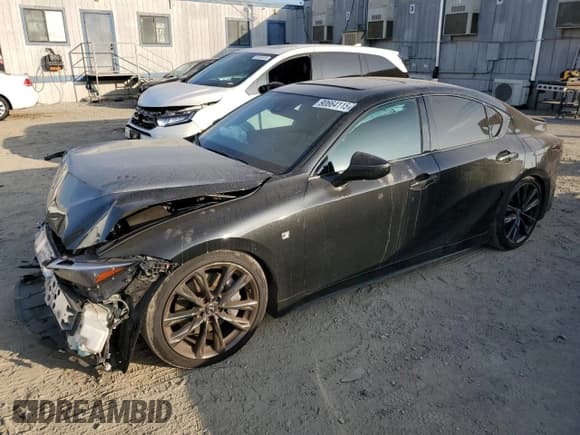 ✅ 2022 Lexus IS 350 F Sport • VIN: JTHGZ1B28N5056124 • Lot: 90664115. Listed on Copart with 106,983 mi. Free auction sales archive from the USA and detailed vehicle history report at DreamBid. Image 1.