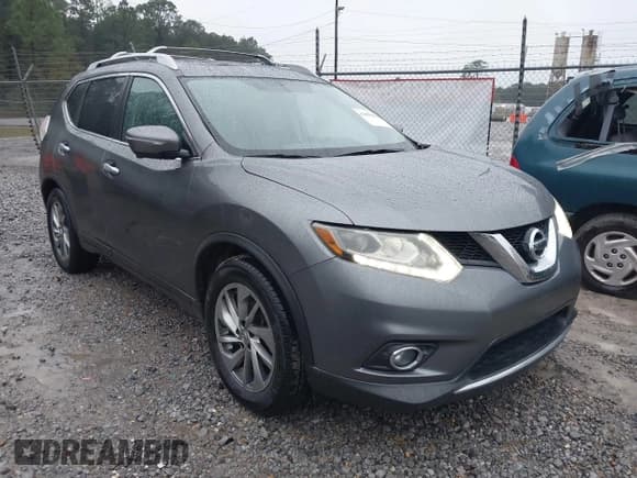 ✅ 2014 Nissan Rogue SL • VIN: 5N1AT2MT0EC794348 • Lot: 43856440. Listed on IAAI with 177,767 mi. Free auction sales archive from the USA and detailed vehicle history report at DreamBid. Image 1.