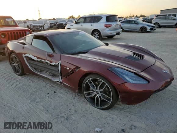 2019 Chevrolet Corvette 1LT with VIN 1G1YB2D75K5120858, listed as a Copart auction lot 76556084 with 28,932 mi miles and Salvage title. Bid and sale history available at DreamBid. Image 4.