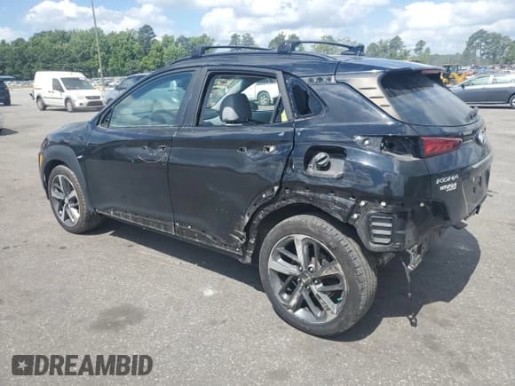 ✅ 2021 Hyundai Kona Limited • VIN: KM8K33A50MU598886 • Лот: 59627654. Опубликован ранее на Copart с пробегом 41 643 миль. Бесплатный доступ к архиву аукционных продаж из США и подробный отчёт об истории автомобиля на DreamBid. Изображение 2.