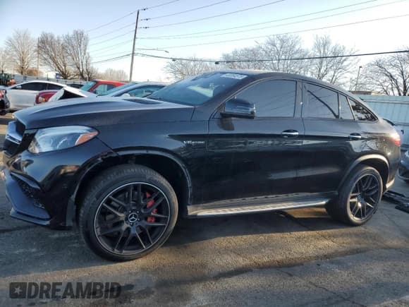 ✅ 2019 Mercedes-Benz GLE 63 S AMG • VIN: 4JGED7FB9KA155893 • Lot: 48064575. Listed on Copart with 45,090 mi. Free auction sales archive from the USA and detailed vehicle history report at DreamBid. Image 1.