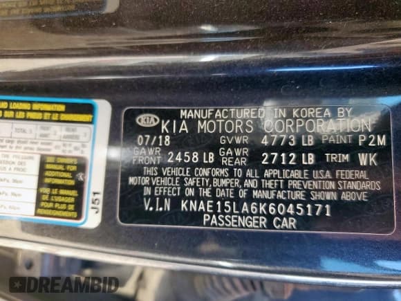 ✅ 2019 Kia Stinger • VIN: KNAE15LA6K6045171 • Лот: 90023715. Опубликован ранее на Copart с пробегом 59 259 миль. Бесплатный доступ к архиву аукционных продаж из США и подробный отчёт об истории автомобиля на DreamBid. Изображение 12.