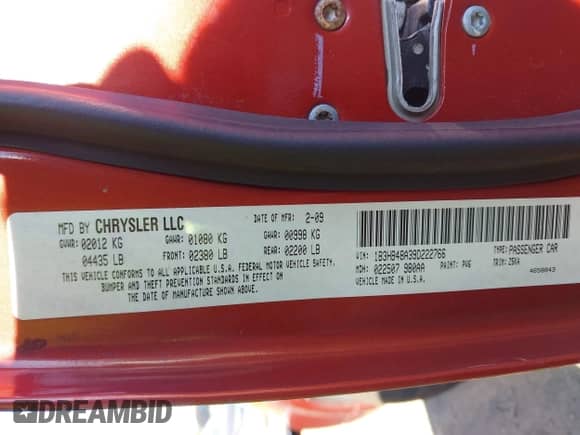 2009 Dodge Caliber SXT с VIN 1B3HB48A39D222766, выставлен на аукционе IAAI как лот 43446903 с пробегом 101 175 миль миль и . История ставок и продаж доступна на DreamBid. Изображение 9.