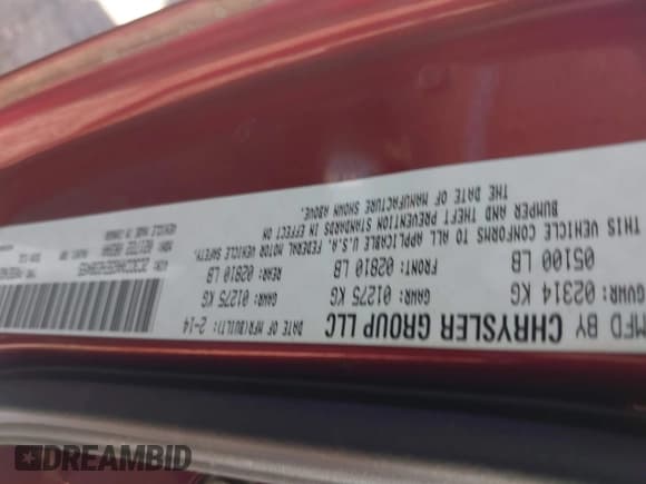 ✅ 2014 Chrysler 300 Uptown Edition • VIN: 2C3CCAAG5EH238455 • Лот: 43520551. Опубликован ранее на IAAI с пробегом 211 621 миль. Бесплатный доступ к архиву аукционных продаж из США и подробный отчёт об истории автомобиля на DreamBid. Изображение 9.