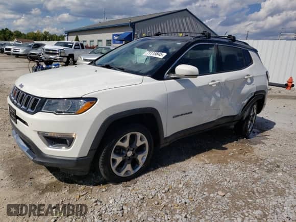 2018 Jeep Compass Limited с VIN 3C4NJDCB1JT354394, выставлен на аукционе Copart как лот 71119845 с пробегом 96 455 миль миль и Списание • Salvage title. История ставок и продаж доступна на DreamBid. Изображение 1.