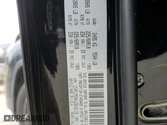 ✅ 2018 Jeep Cherokee Limited • VIN: 1C4PJMDXXJD610119 • Лот: 51222755. Опубликован ранее на Copart с пробегом 137 303 миль. Бесплатный доступ к архиву аукционных продаж из США и подробный отчёт об истории автомобиля на DreamBid. Изображение 13.