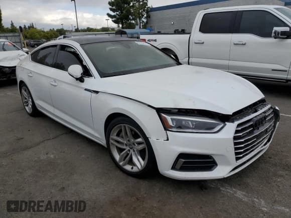 ✅ 2019 Audi A5 Sportback Premium • VIN: WAUANCF53KA071052 • Lot: 82182635. Listed on Copart with Not provided. Free auction sales archive from the USA and detailed vehicle history report at DreamBid. Image 4.