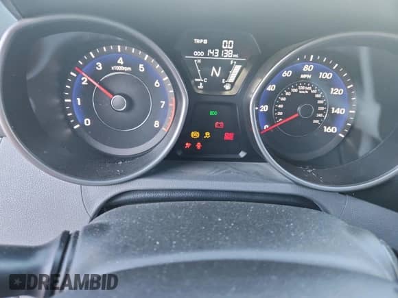 2012 Hyundai Elantra Limited with VIN 5NPDH4AE6CH080150, listed as a Copart auction lot 85207415 with 143,138 mi miles and Salvage title. Bid and sale history available at DreamBid. Image 9.