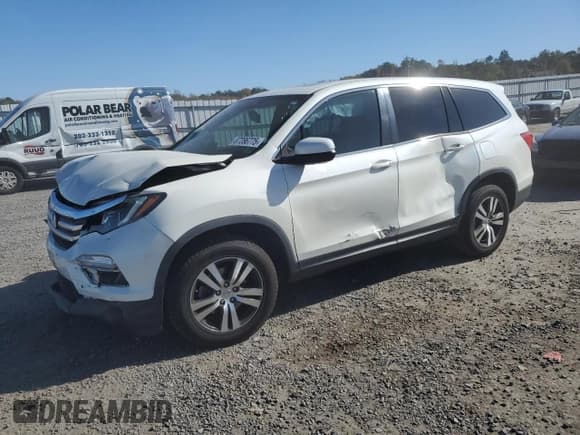 ✅ 2017 Honda Pilot EX-L • VIN: 5FNYF6H59HB051627 • Lot: 87286775. Listed on Copart with 104,700 mi. Free auction sales archive from the USA and detailed vehicle history report at DreamBid. Image 1.